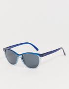 Esprit Polarised Round Sunglasses In Blue