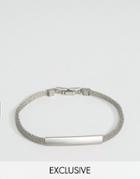 Designb London Chain Id Bracelet In Silver - Silver