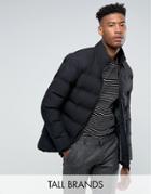 Selected Homme Tall Puffer Jacket - Black