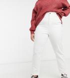 New Look Curve Straight Leg Jeans In White