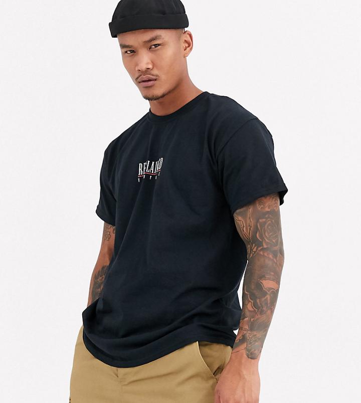 Reclaimed Vintage Inspired Logo T-shirt In Black