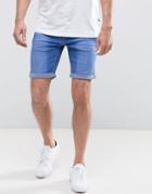 Blend Bright Blue Denim Shorts - Blue