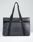 Adidas Tote Bag With Tape Logo - Gray