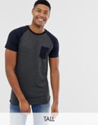 French Connection Tall Raglan T-shirt With Pocket-multi