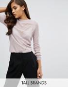 Y.a.s Tall Gino Pointelle Light Knitted Sweater - Purple