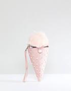 Yoki Novelty Ice Cream Wristlet Bag - Pink