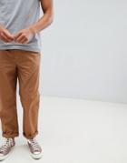 Asos Design Relaxed Chinos In Camel-brown