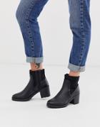 Qupid Heeled Boot In Black