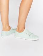 Fred Perry Kingston Twill Dusty Mint Sneakers - Green