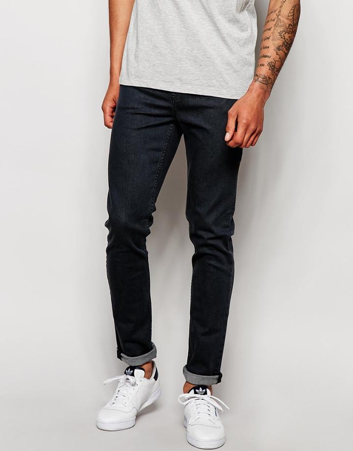 Hoxton Denim Skinny Jean Mid Black - Black