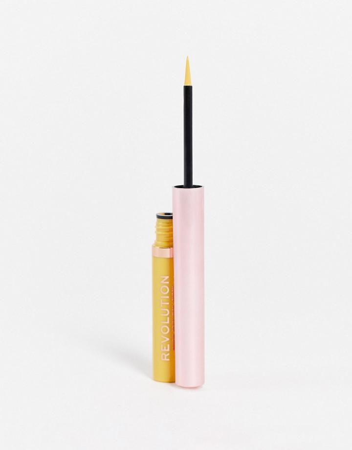 Revolution Neon Heat Colored Liquid Eyeliner-yellow