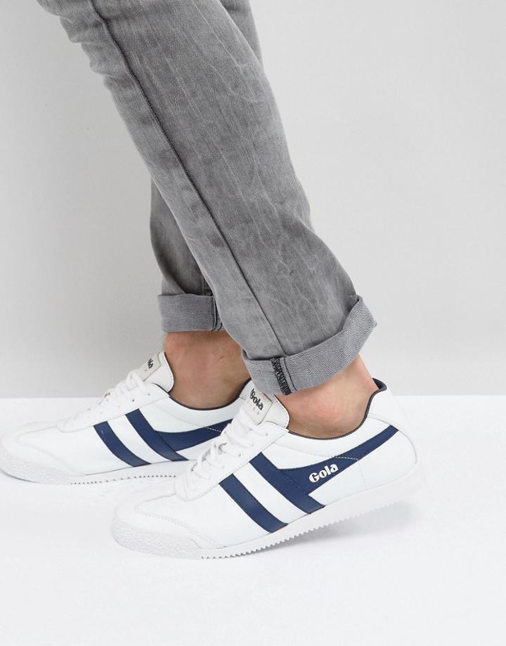 Gola Harrier Leather Sneakers - White