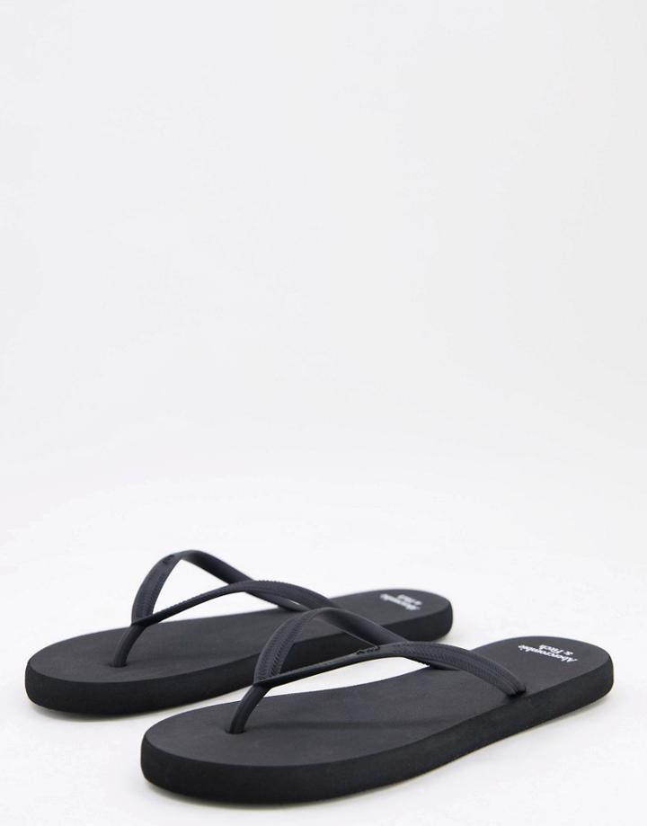 Abercrombie & Fitch Flip Flop In Black