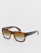 Ray-ban 0rb4194 Classic Oversized Sunglasses In Brown