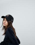 New Era 9forty Cap With Rose Gold Metal Ny - Black