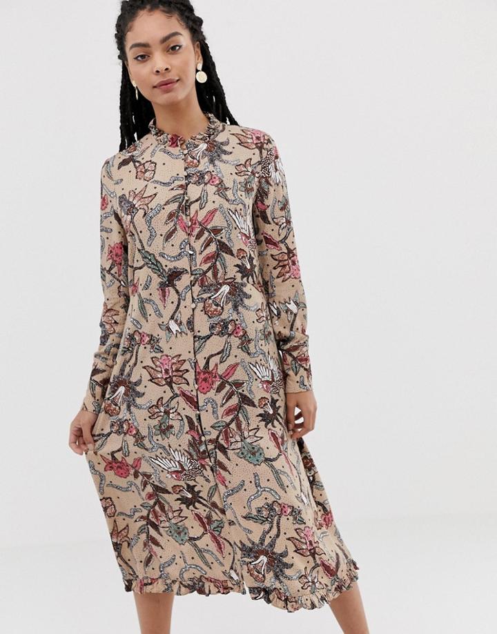 Moves By Minimum Floral Midi Dress