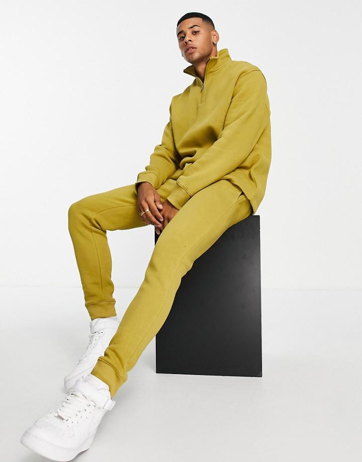 Topman Sweatpants In Olive Green - Part Of A Set