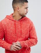 Asos Hoodie In Red Slub - Red