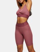 Topshop Activewear Legging Shorts In Rose-pink