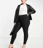 River Island Plus Molly Skinny Pants In Black