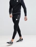 Good For Nothing Skinny Joggers In Space Dye - Black