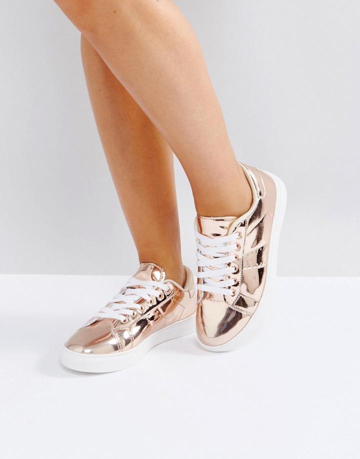 Truffle Collection Clean Sneaker - Copper