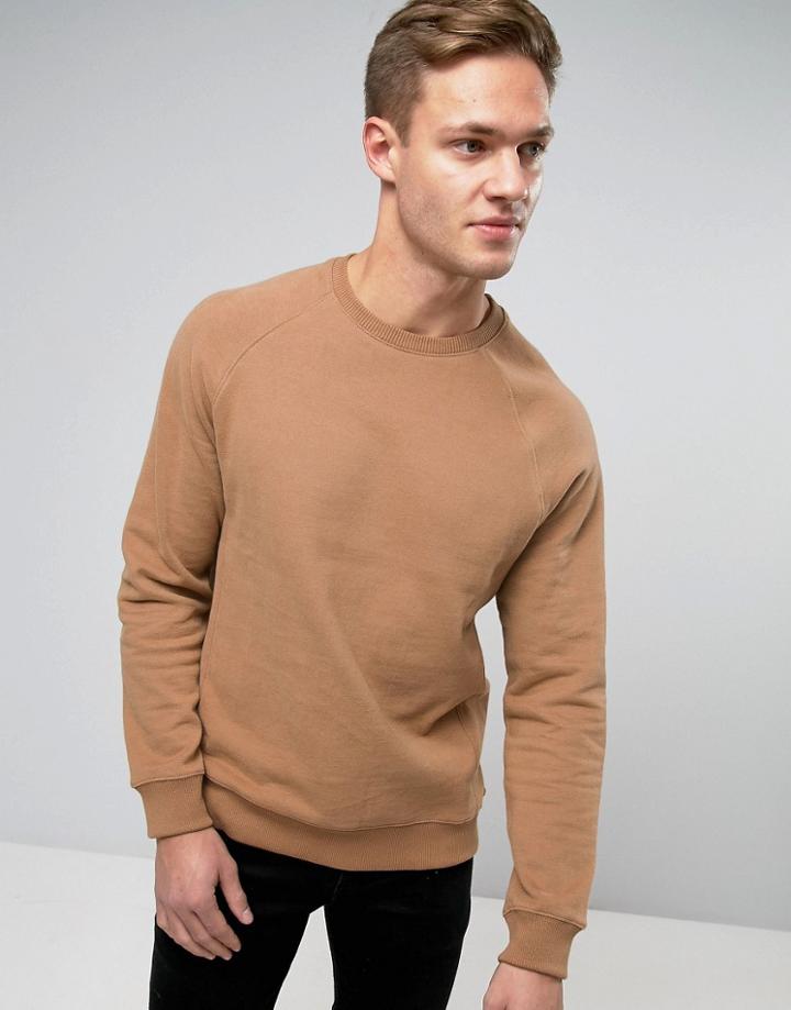 Burton Menswear Camel Sweat - Tan
