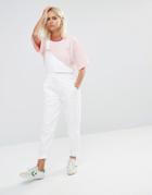 This Is Welcome Denim Overalls - White