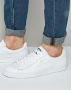 Puma Basket Classic Sneakers In White Leather - White