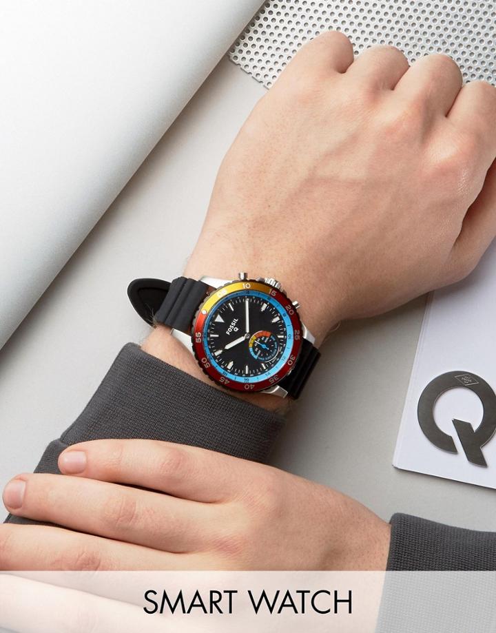 Fossil Q Ftw1124 Crewmaster Smart Watch - Black