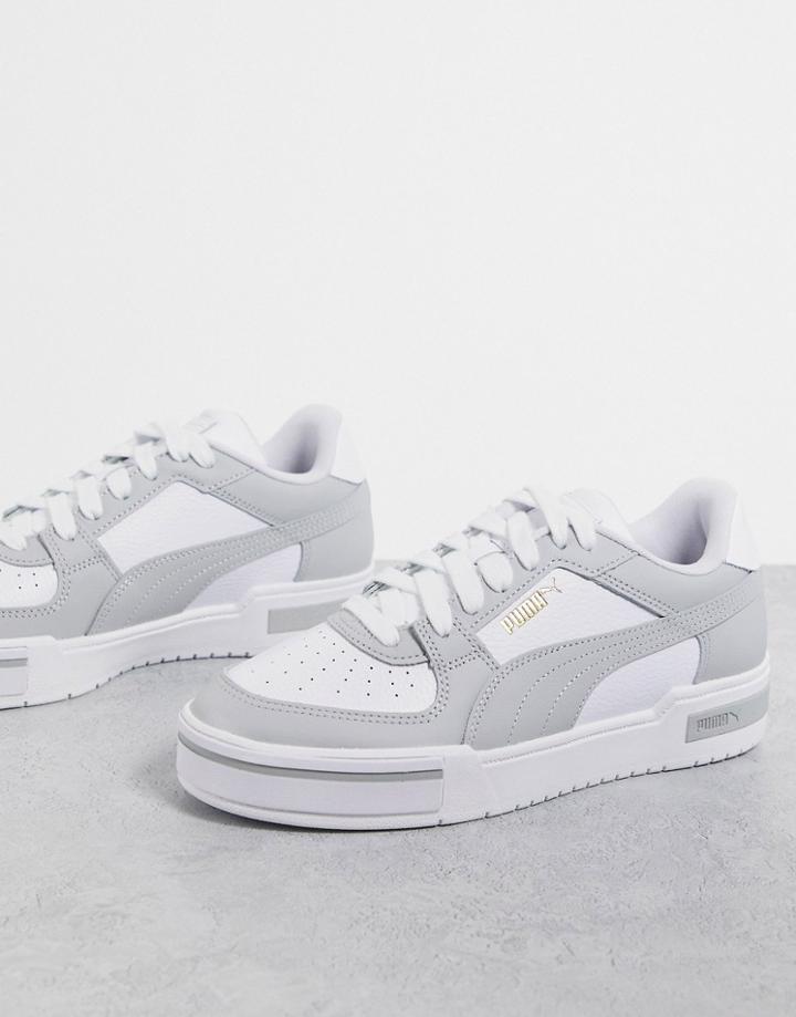 Puma Ca Pro Sneakers In White And Light Gray