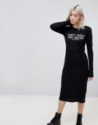 Cheap Monday Late Party Now Midi Dress - Black