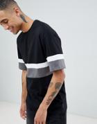 D-struct Cut And Sew Peached T-shirt - Gray