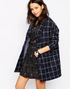 Sessun Oncle Georges Coat In Check - Amiral