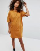 Noisy May Sweater Dress - Brown