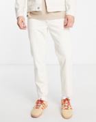Asos Design Classic Rigid Jeans In Ecru-neutral