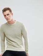 Esprit Sweater With Garment Dye - Green