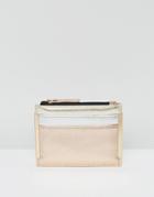 New Look Mixed Metallic Cardholder - Gold