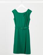 Closet Wrap Skirt A-line Dress In Green