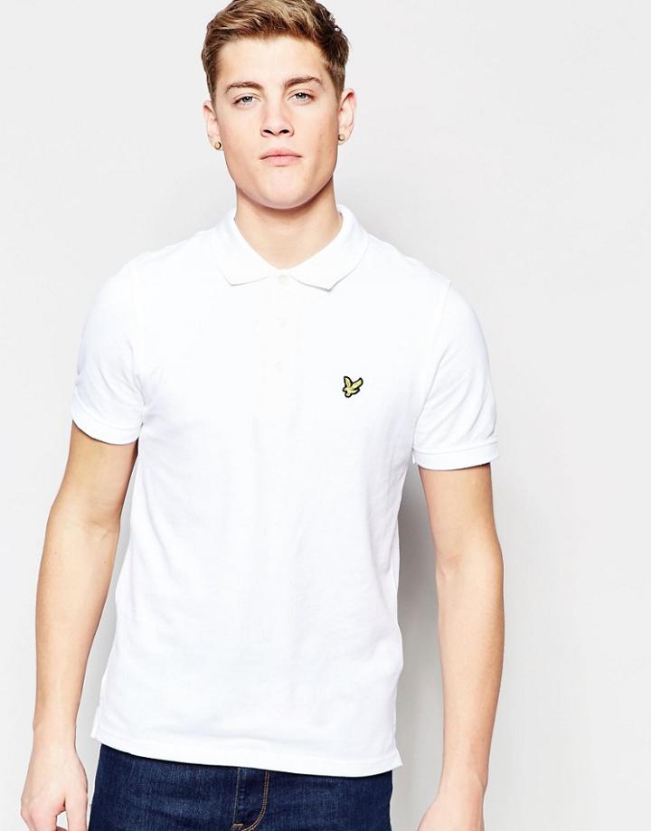 Lyle & Scott Vintage Polo With Eagle Logo - White