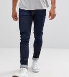 Nudie Jeans Co Skinny Lin Jeans Nearly Dry Wash - Navy