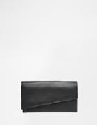 Asos Leather Slanted Purse - Black