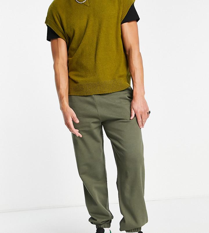 Collusion Sweatpants In Khaki-green