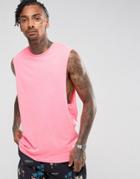 Asos Tank With Dropped Armhole - Pink