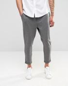 Only And Sons Jersey Cropped Chino - Gray