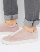 Religion Gusset Suede Sneakers - Pink