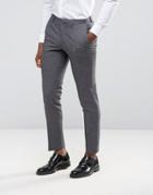 Burton Menswear Skinny Suit Pants - Gray