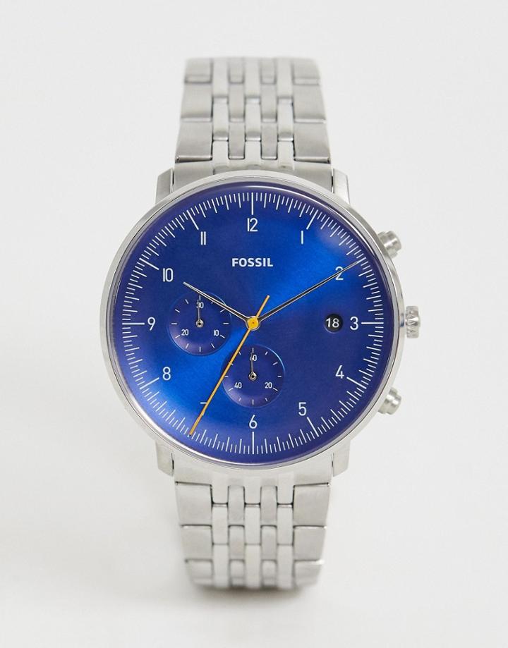 Fossil Fs5542 Chase Timer Bracelet Watch - Silver