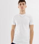 Collusion Muscle Fit T-shirt In White - White