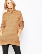 Y.a.s Jane Long Sleeve Pullover - Burro